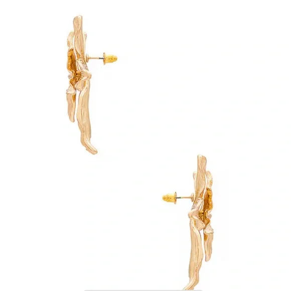 Lovers and Friends Lorie Flower Statement Earrings in Gold - Picture 3 of 6